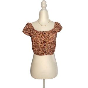 WOMENS FLORAL PRINT TOP ~ SIZE XS ~ TARGET ( XHILARATION )